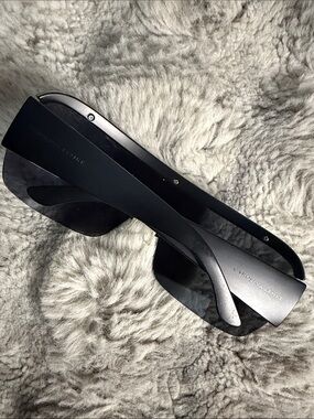 KIM KARDASHIAN CAROLINA LEMKE Matte Black Shield Sunglasses